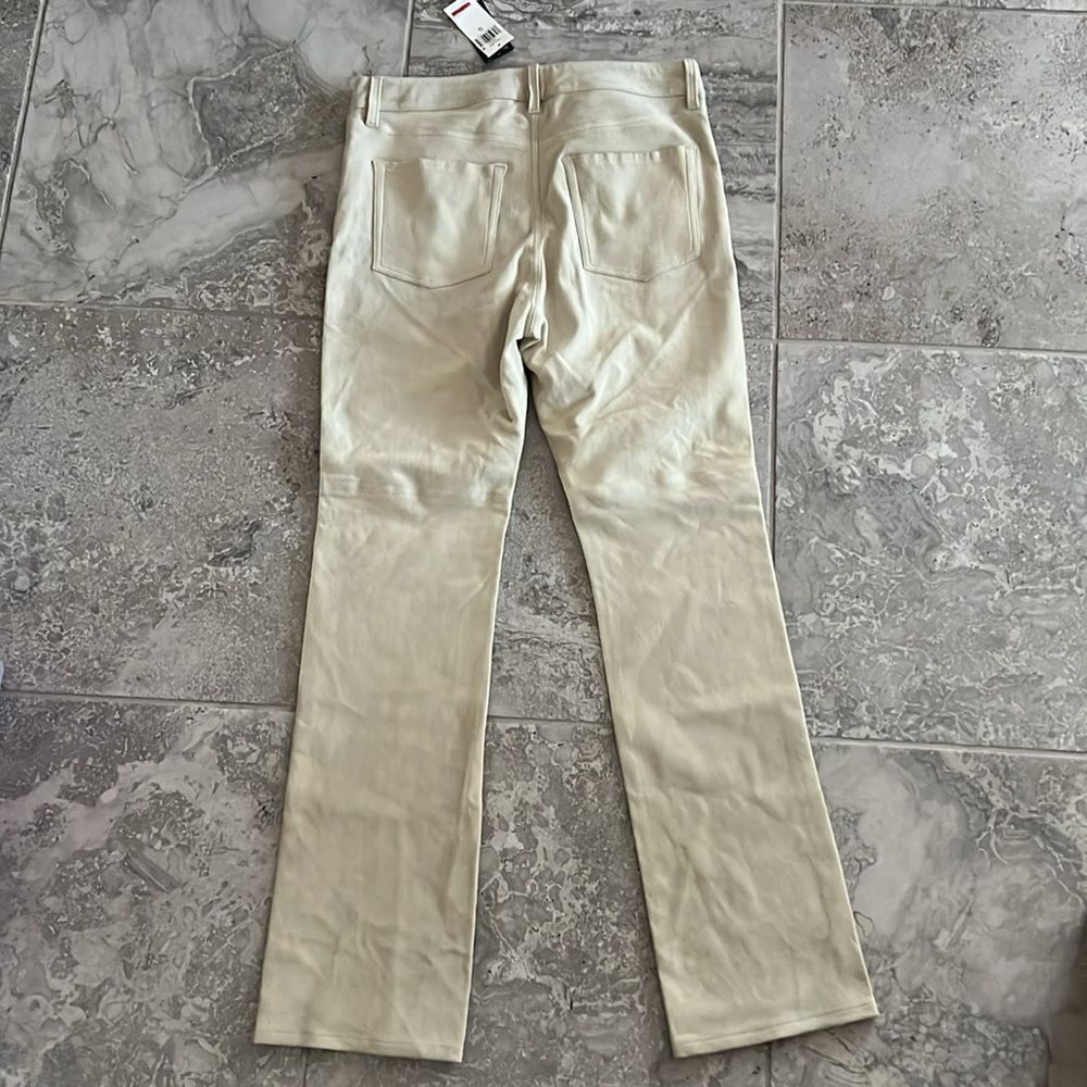 Lauren Ralph Lauren Goat Suede Straight Leg Pants, NWT, Size 12 - Picture 5 of 12